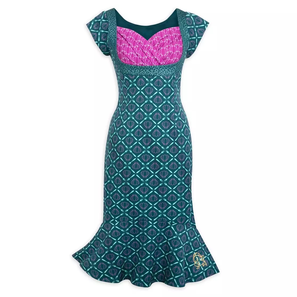 Disney The Dress Shop Ariel Fit and Flare Dress, Size 1X GUC